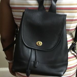 Coach leather backpack
